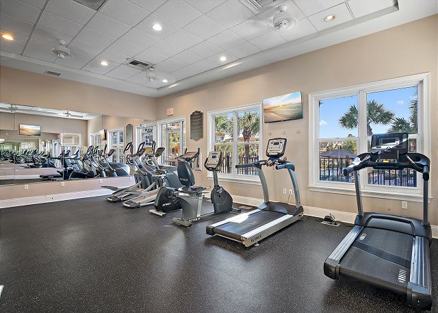Cardio equipment at Adagio 30A, home of Palmera