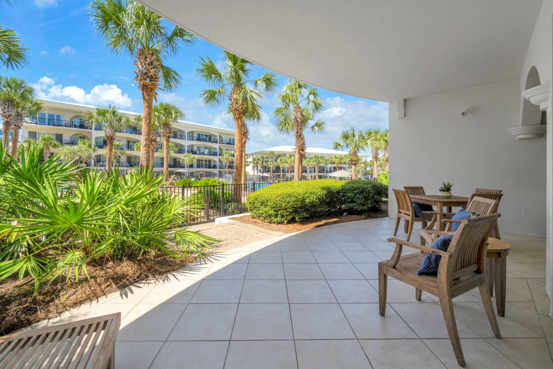 The pool from our patio at Palmera at Adagio 30A