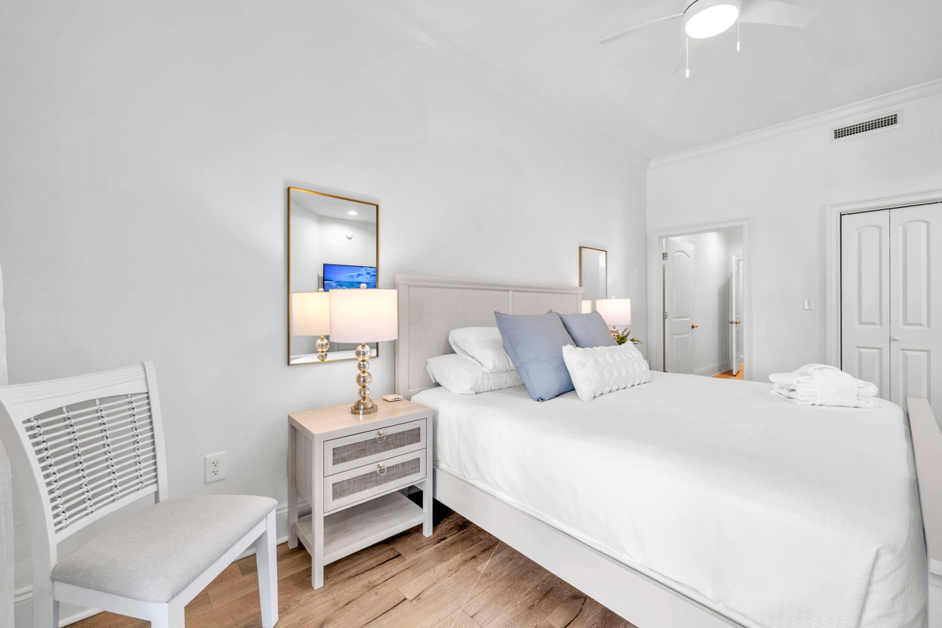 Primary bedroom at Palmera at Adagio 30A