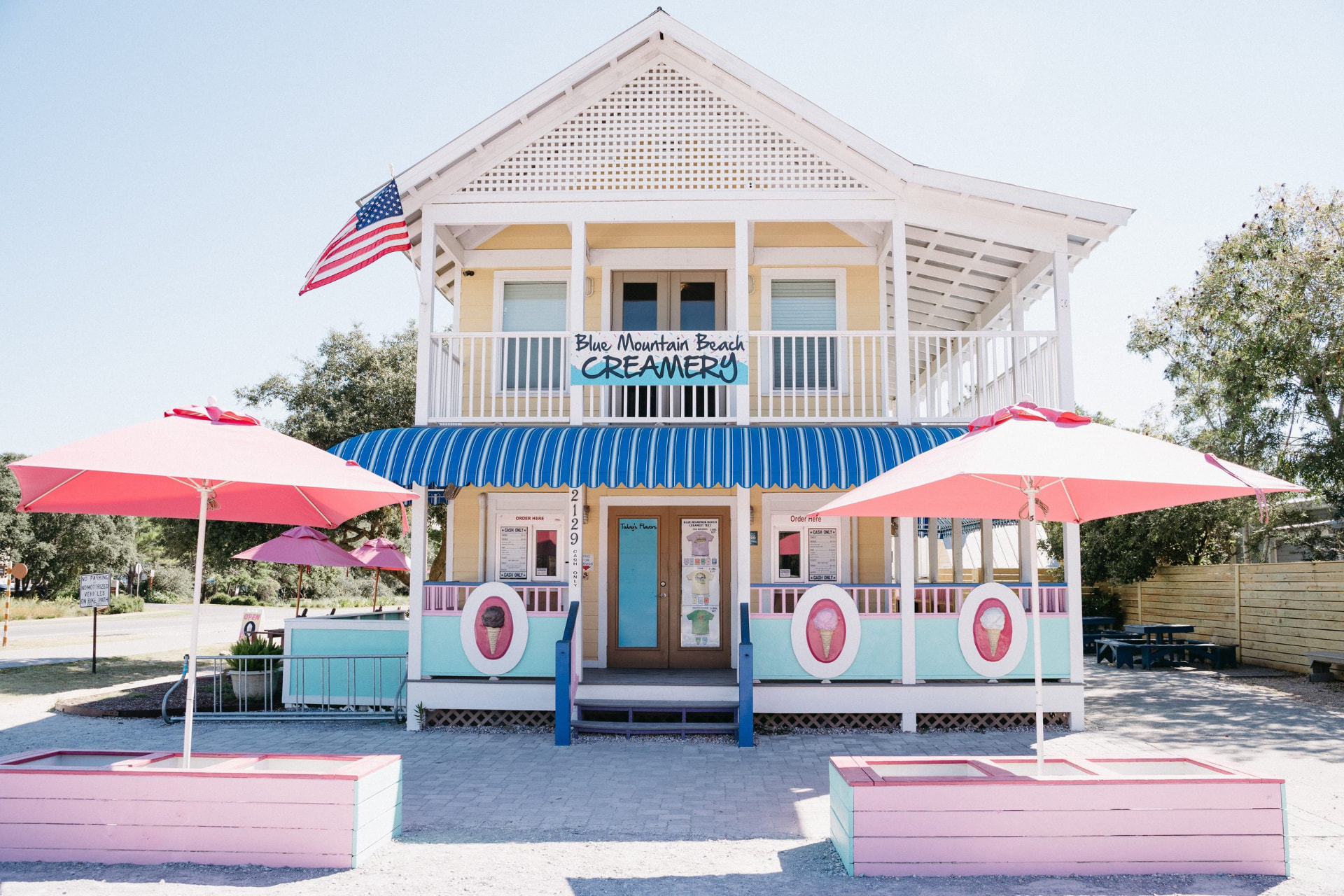 Blue Mountain Beach Creamery ice cream shop, just steps from Adagio 30A