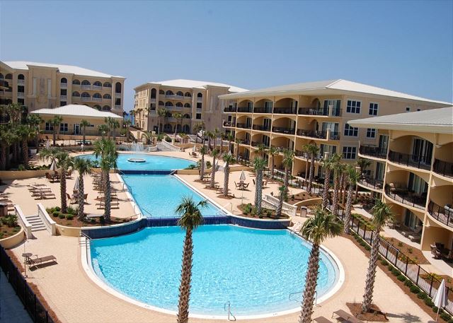 Adagio's approximately 8,000 square foot three-tier pool