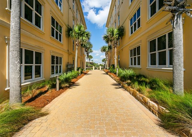 Walk to the beach at Adagio 30A, home of Palmera
