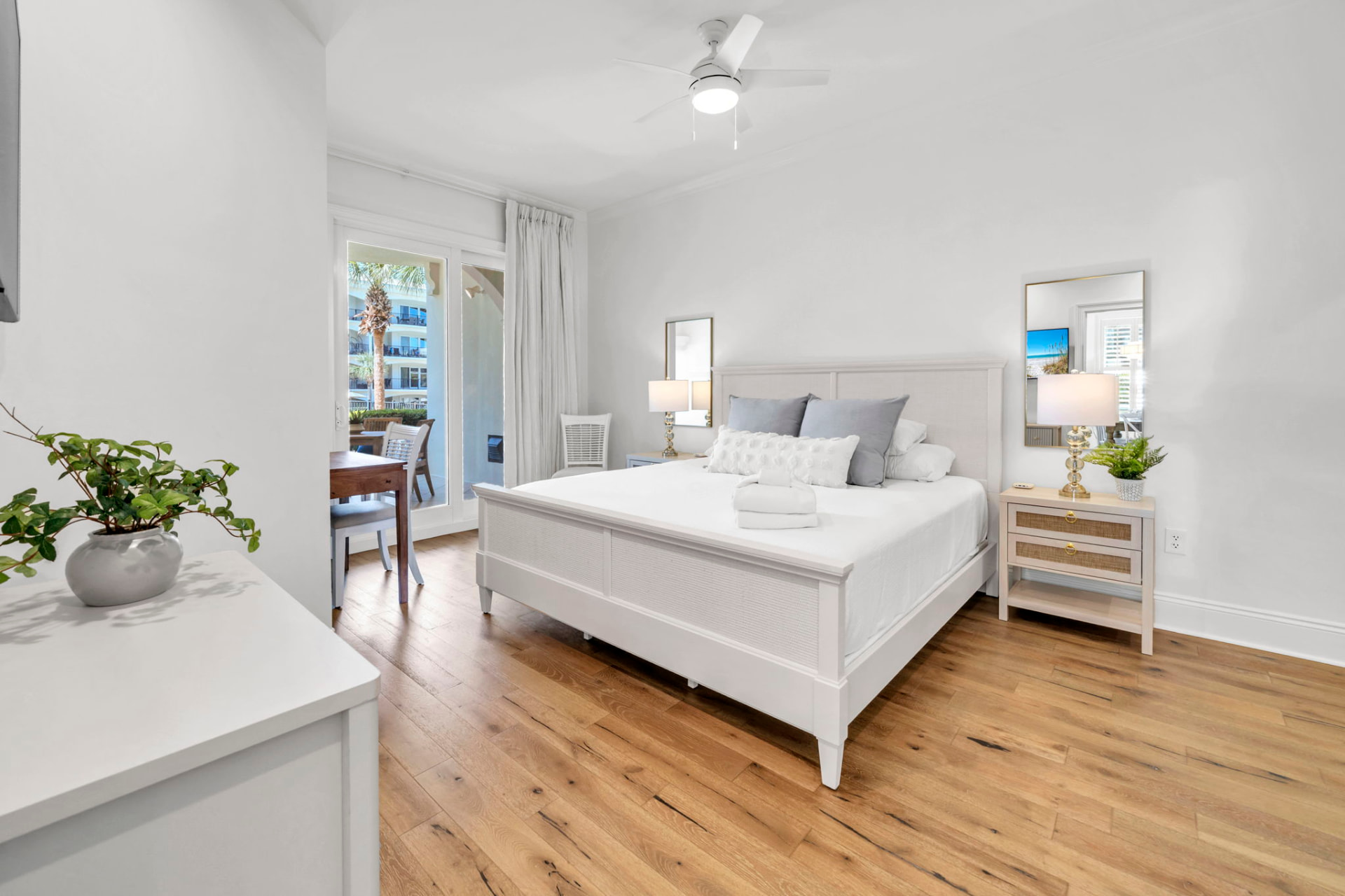 Primary bedroom detail at Palmera at Adagio 30A