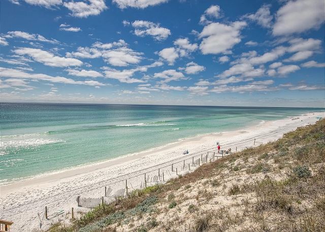 Emerald Gulf water from Adagio's private beach