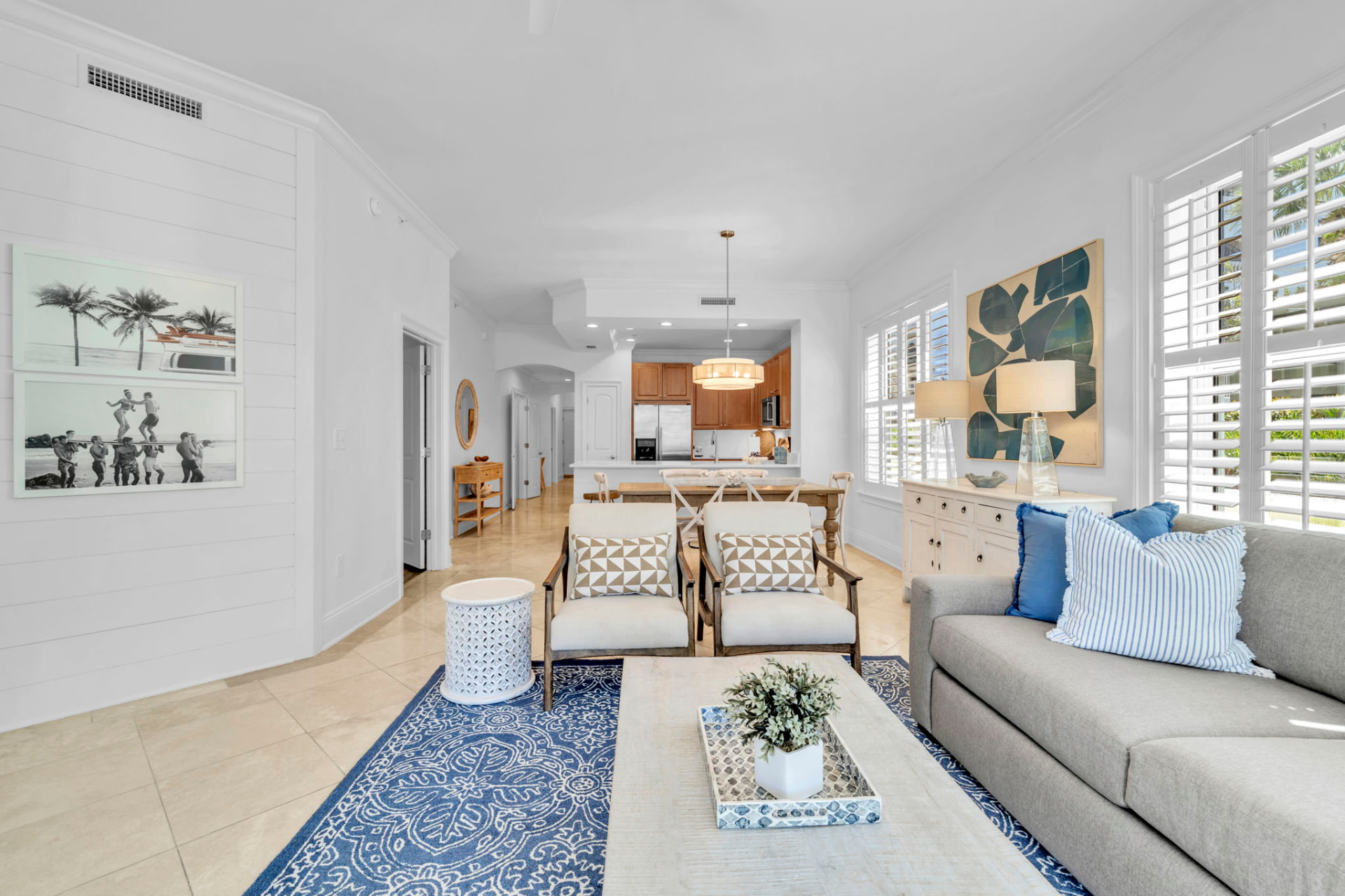 Living room detail at Palmera at Adagio 30A