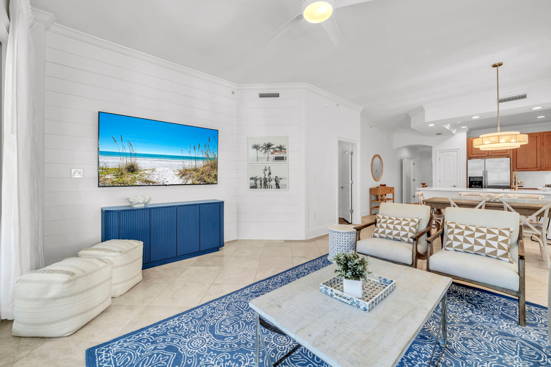 75-inch TV wall at Palmera at Adagio 30A