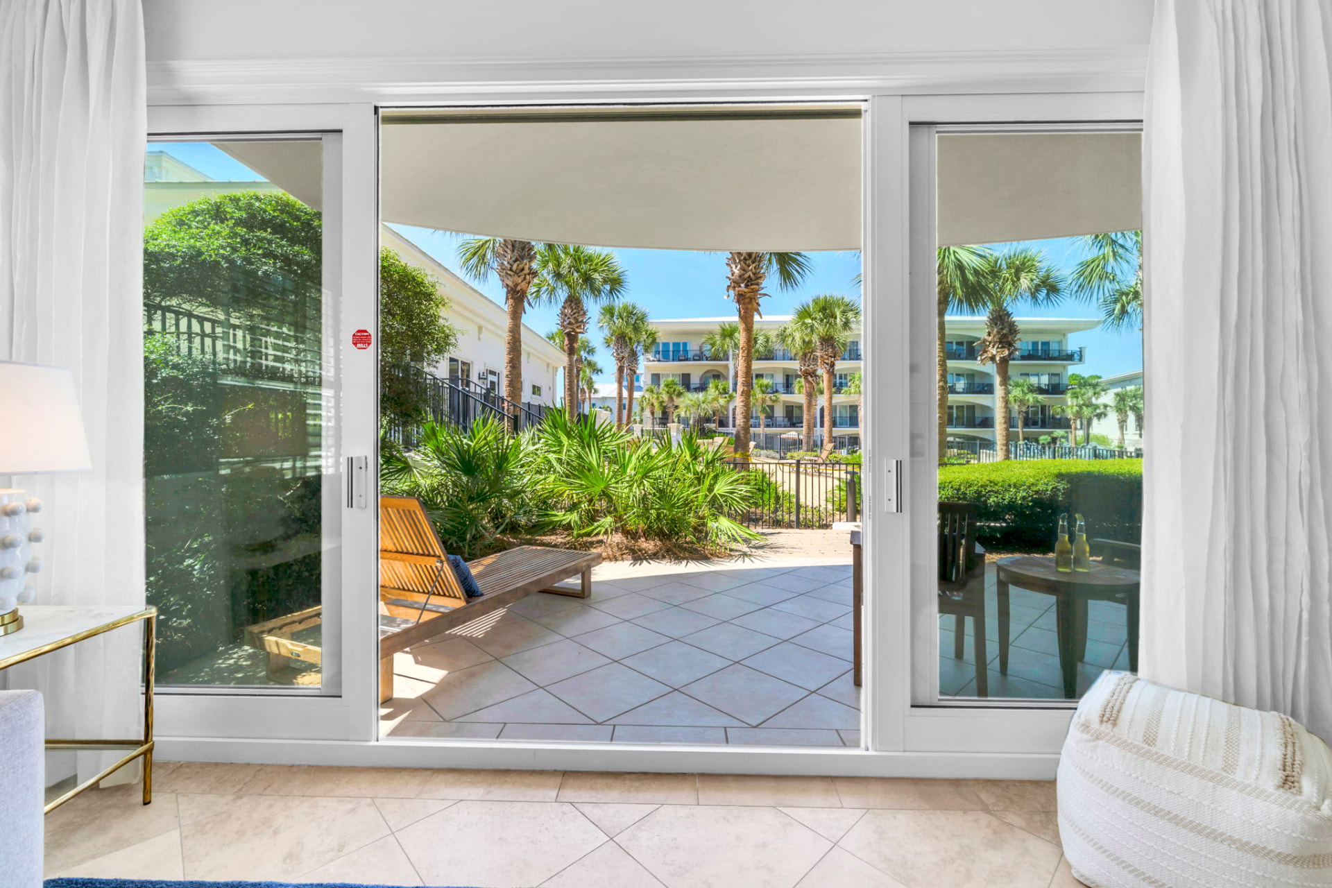 Straight out to the patio at Palmera at Adagio 30A