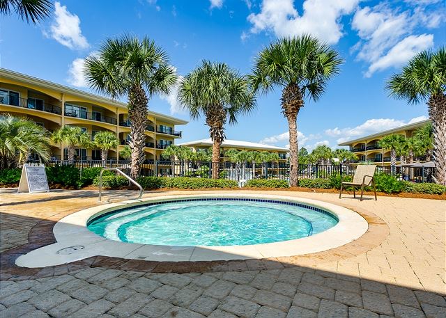 Hot tub at Adagio 30A, home of Palmera